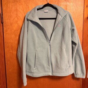 Colombia Women's XL SOFTGREEN Full Zip Up Fleece Jacket Sweatshirt